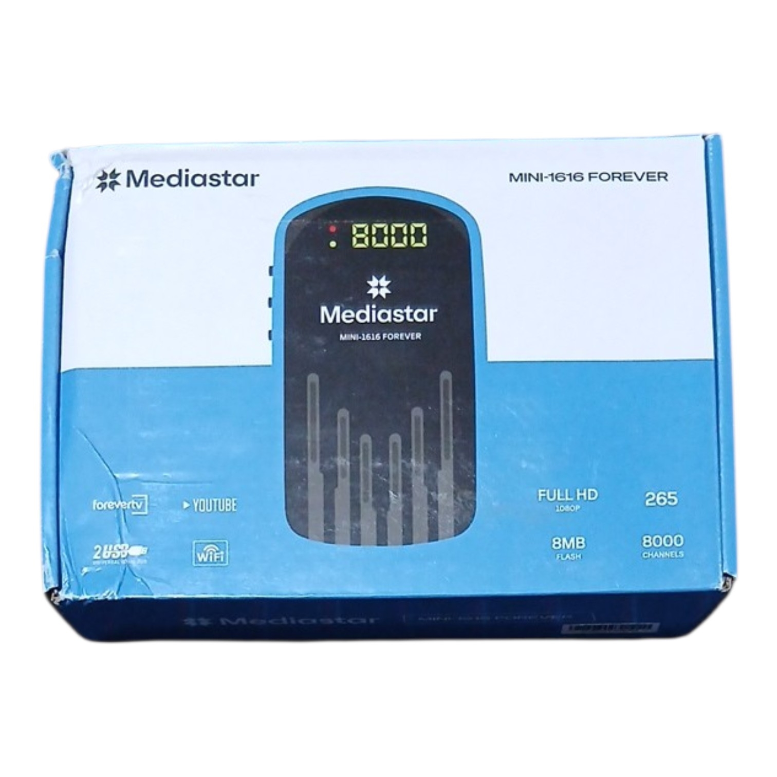 گیرنده دیجیتال مدیااستار مینی ۱۶۱۶ HEVC 265 نرم افزار اصلی